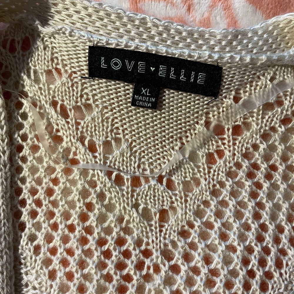 NWOT - Love Ellie Cream Women's Duster Cardigan Sweater